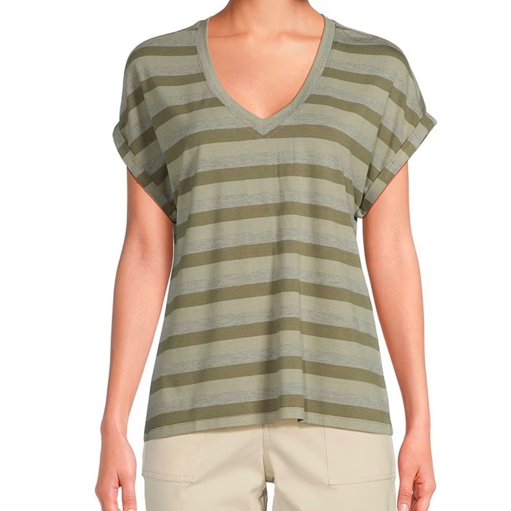 Tommy Bahama Kauai Island Voyage V-Neck Tee,
Tea Leaf Heather, XS - Picture 2 of 7